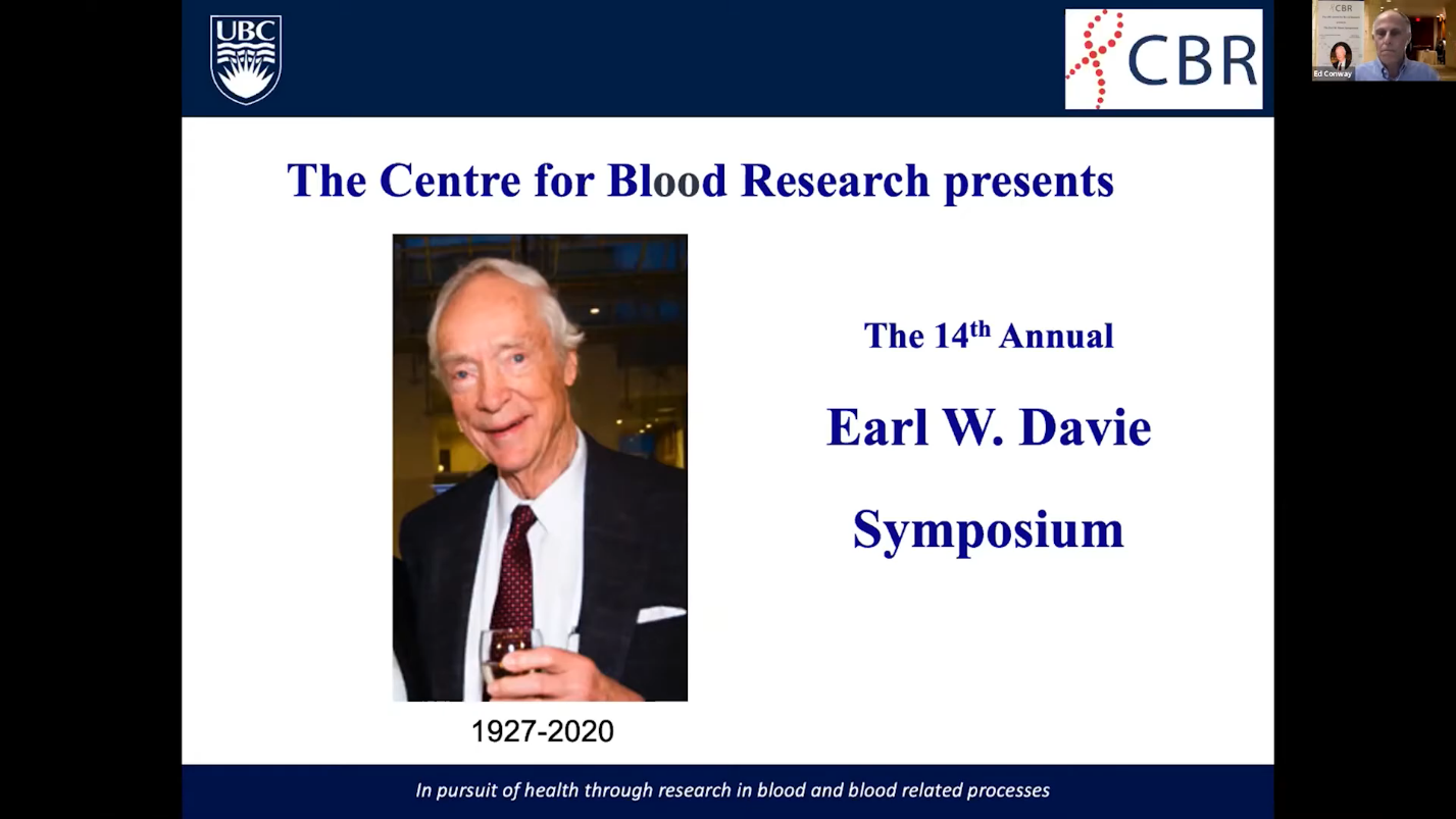 In the opening remarks of the 14th Earl W. Davie Symposium, CBR Director Dr. Ed Conway offers a virtual welcome to all the symposium attendees