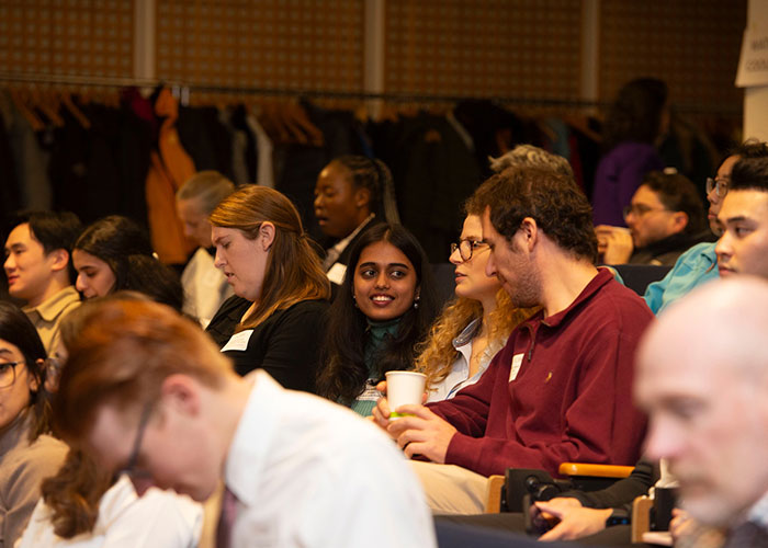 People sitting in chairs at the Earl W Davie Symposium 2024