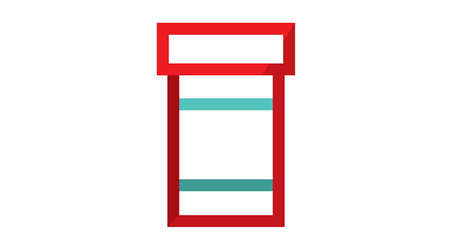 a pill bottle icon