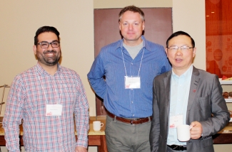 Heyu Ni, Miguel Neves and Peter Schubert at Canadian Blood Services Research Day 2017 Heyu Ni, Miguel Neves and Peter Schubert at Canadian Blood Services Research Day 2017