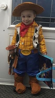 Three-year-old Wyatt Lafontaine hopes to find Toy Story merchandise under the Christmas tree.