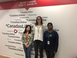 The authors (l-r): Wenhui Li, Carly Olafson, and Anusha Sajja