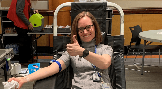 Doctors bracing for the impact of COVID-19 are finding time to give blood and encourage others to do the same.